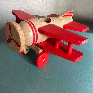 Magnolia hearth and hand kids toy wooden airplane
